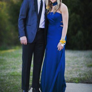 La Femme 25735 Prom Dress from Glitz Nashville, Teal Blue, Size 4